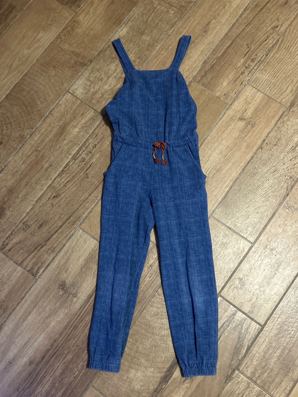 Matilda Jane Denim-Blue Chambray One-Piece Jumpsuit